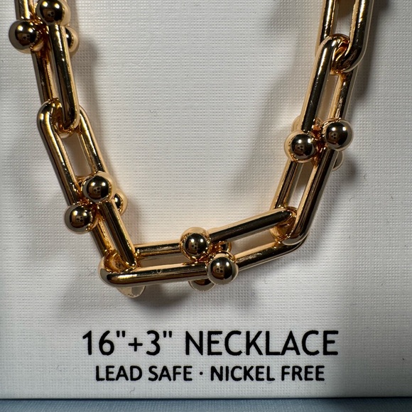 House of Harlow 1960 Gold cable Necklace. STATEMENT PIECE. NIB - Picture 3 of 4